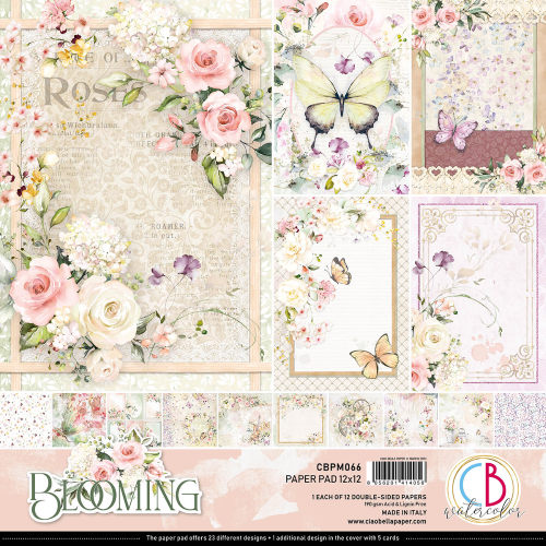 Blooming  Paper Pad 12"x12" 12/Pkg