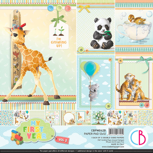 Ciao Bella 12x12 Sparrow Hill 12 X 12 Cardstock Double-sided