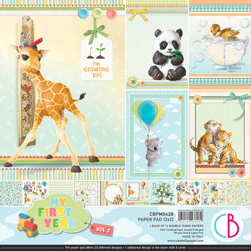 My First Year Vol.2 Paper Pad 12"x12" 12/Pkg