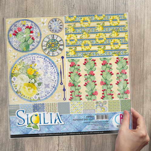 Sicilia Patterns Pad 12"x12" 8/Pkg