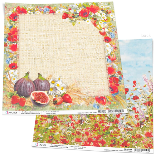 Sweet Countryside Paper Sheet 12"x12"