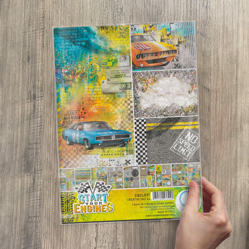 Start your Engines Creative Pad A4 9/Pkg