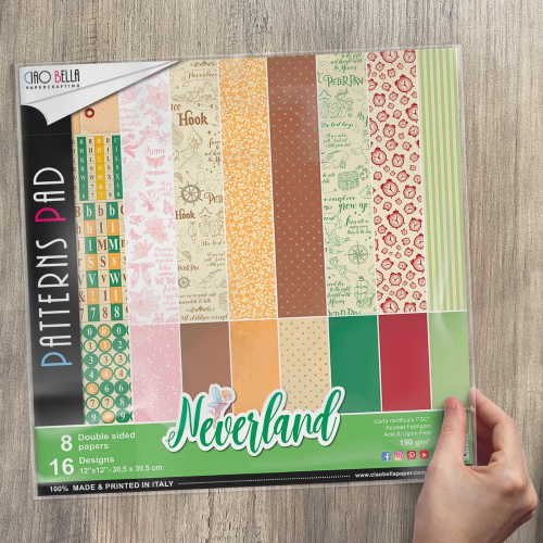 Neverland Patterns Pad 12"x12" 8/Pkg