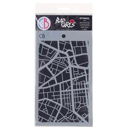 Texture Stencil 5"x8" City Map