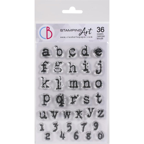 Clear Stamp Set 4"x6" Reporter Lowercase Alphabet