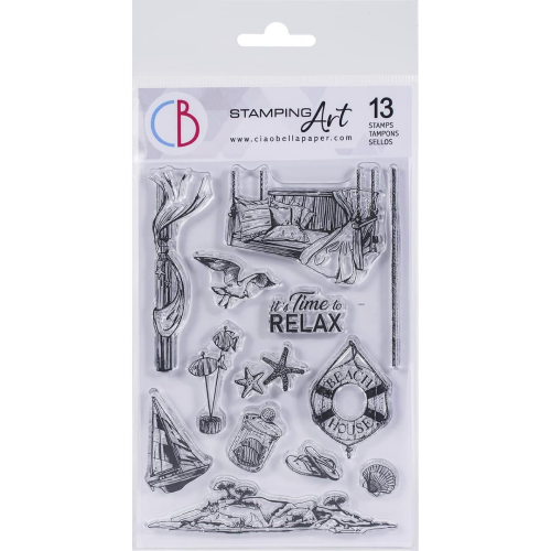 Clear Stamp Set 4"x6" It's time to relax