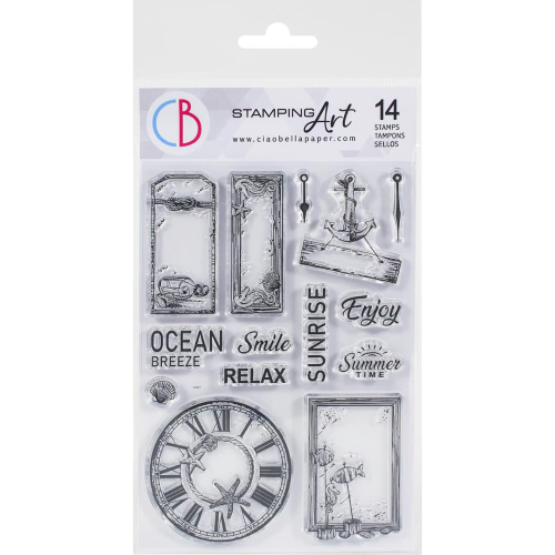 Clear Stamp Set 4"x6" Coastal Living