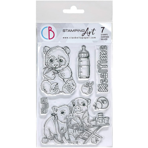 Clear Stamp Set 4"x6" Mealtime