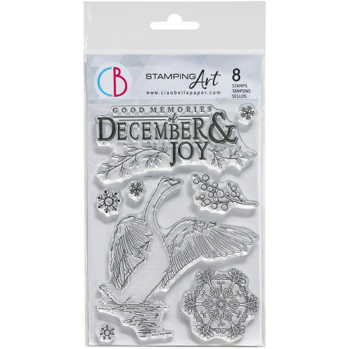 Clear Stamp Set 4"x6" December & Joy