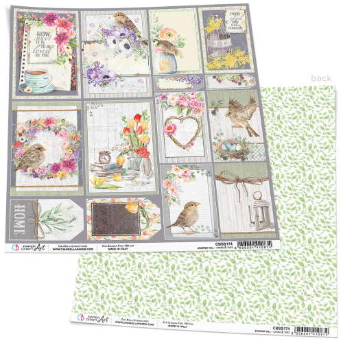 Sparrow Hill Cards & Tags Paper Sheet 12"x12"