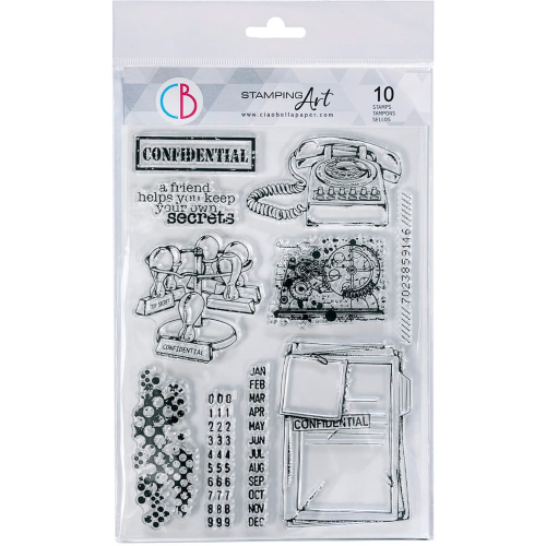 Clear Stamp Set 6"x8" Confidential
