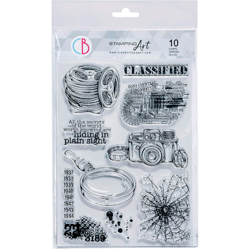 Clear Stamp Set 6"x8" Classified