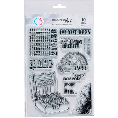 Clear Stamp Set 6"x8" Enigma