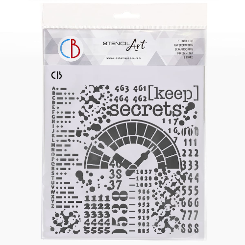 Texture Stencil 8"x8" Keep Secrets