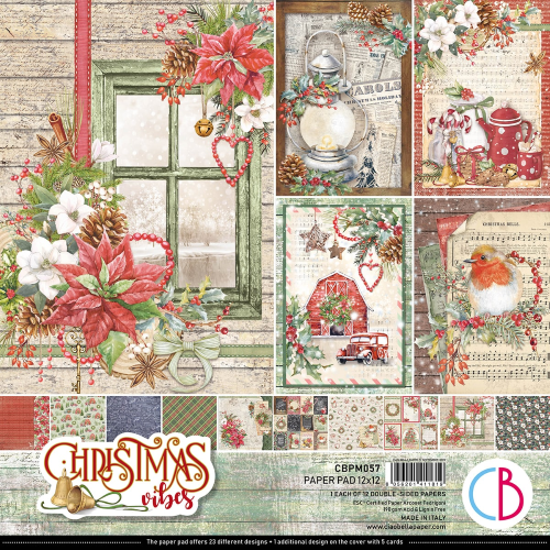 Ciao Bella 1 Piece CINNAMON & CO Scrapbook Paper Scrapbooking Paper 12 X 12  Inches Mixed Media Made in Italy CBSS163 -  Hong Kong