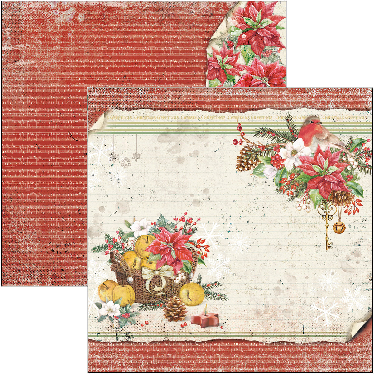 Mintay The Sweetest Christmas 12x12 Inch Scrapbooking Paper Set