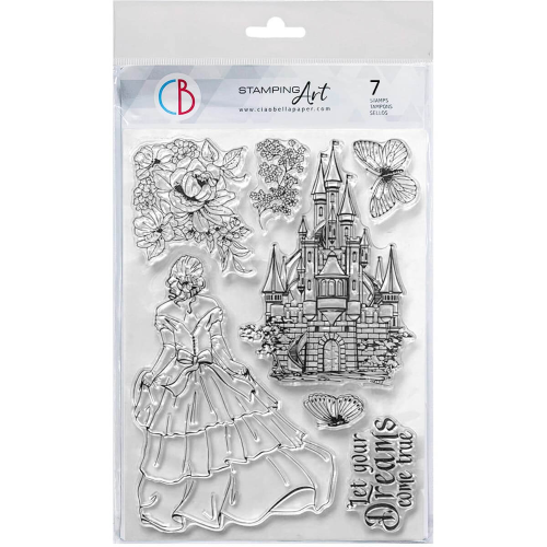 Clear Stamp Set 6"x8" Once upon a time 