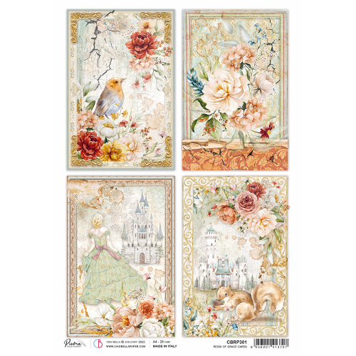 Rice Paper A4 Reign of Grace cards