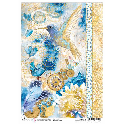 Rice Paper A4 Radiant hummingbird