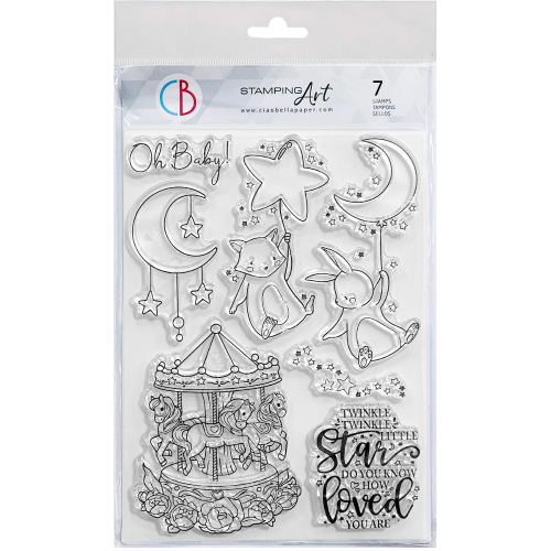 Clear Stamp Set 6"x8" Lullaby’s carousel