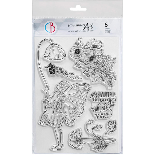 Clear Stamp Set 6"x8" Nature Fairy