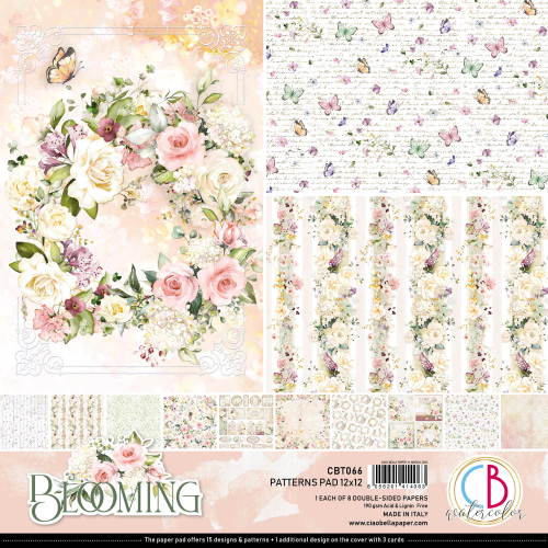 Blooming Patterns Pad 12"x12" 8/Pkg