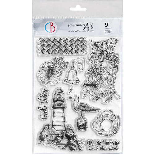 Clear Stamp Set 6"x8" Ocean breeze