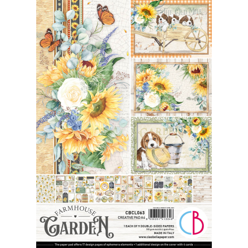 Farmhouse Garden Creative Pad A4 9/Pkg