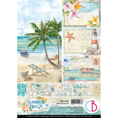 Summer Breeze Creative Pad A4 9/Pkg