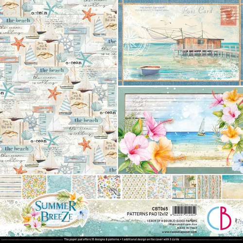 Summer Breeze Patterns Pad 12"x12" 8/Pkg