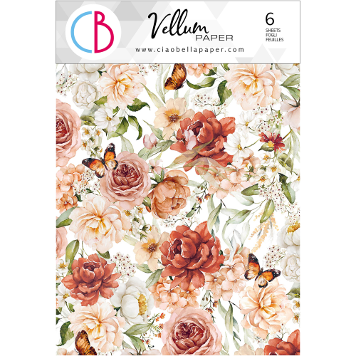 Vellum Reing of grace Paper Patterns A4 6/Pkg