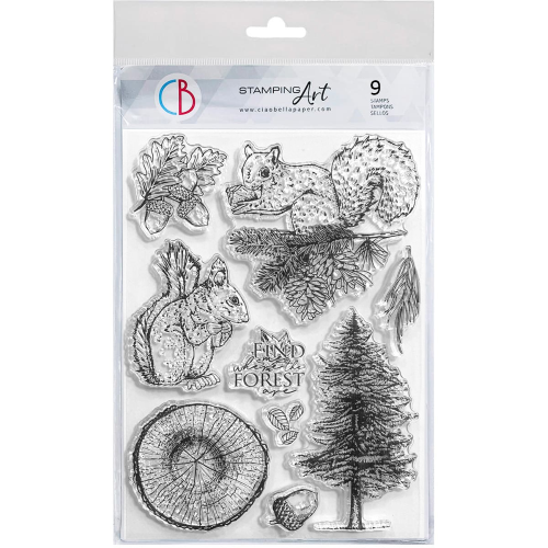 Clear Stamp Set 6"x8" The spirit of the forest