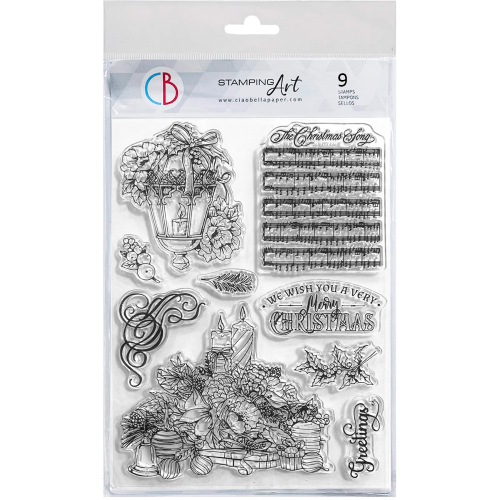 Clear Stamp Set 6"x8" Bouquets and luxury ornaments