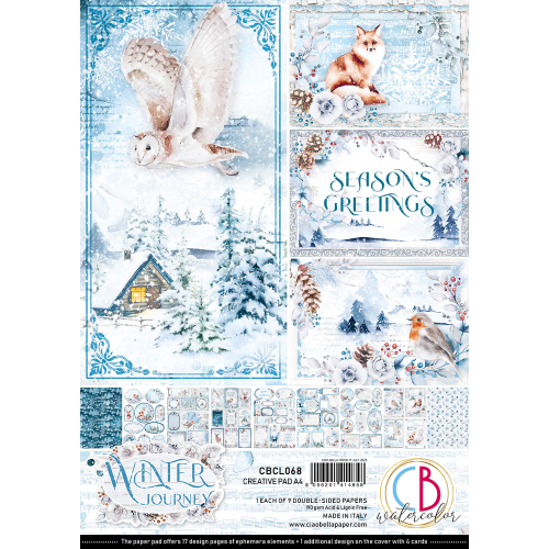 Winter Journey Creative Pad A4 9/Pkg