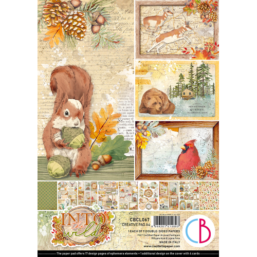 Ciao Bella Beavers Tree Farm Paper Sheet 12x12 1 Sheet