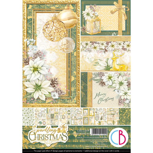 Sparkling Christmas  Creative Pad A4 9/Pkg