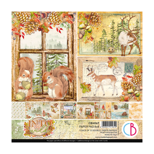 Into the Wild Paper Pad 8"x8" 12/Pkg