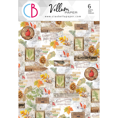 Vellum Into the Wild Paper Patterns A4 6/Pkg