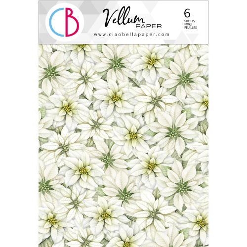 Vellum Sparkling Christmas Paper Patterns A4 6/Pkg