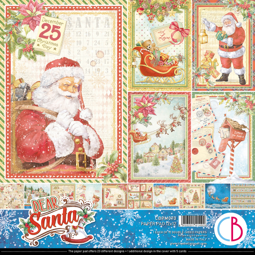 Dear Santa  Paper Pad 12"x12" 12/Pkg