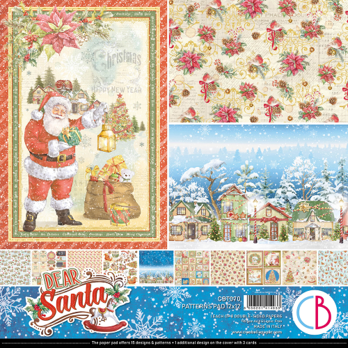 Dear Santa  Patterns Pad 12"x12" 8/Pkg