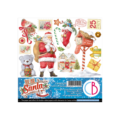 Dear Santa  Fussy Cut Pad 6"x6" 24/Pkg