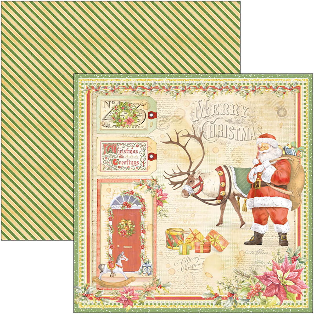 Stamperia - Christmas Greetings - 8x8 Paper Pad