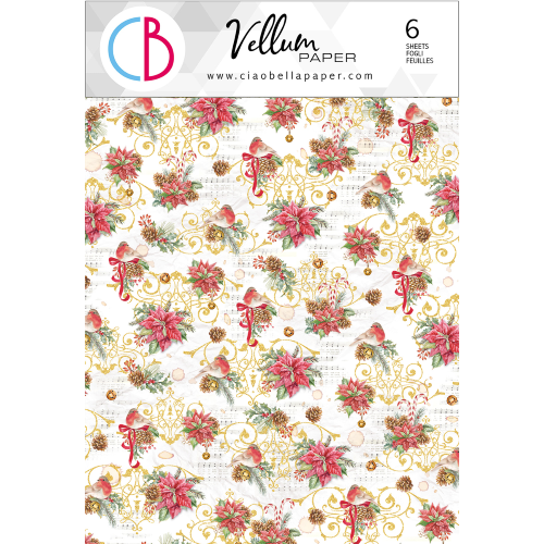 Vellum Dear Santa Paper Patterns A4 6/Pkg