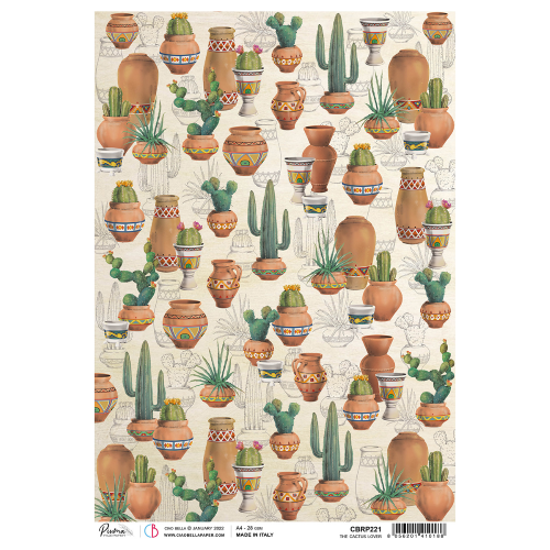 Rice Paper A4 The Cactus Lover
