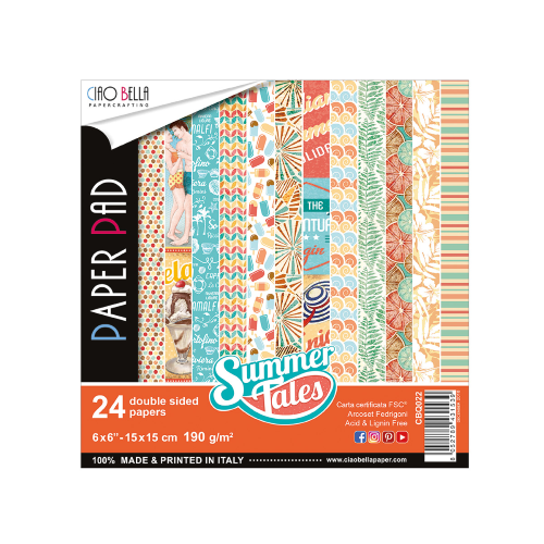 Summer Tales Paper Pad 6"x6" 24/Pkg