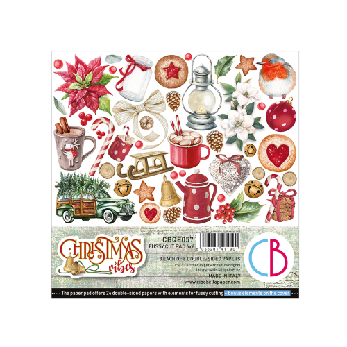 Christmas Vibes Pad 6x6 24/Pkg