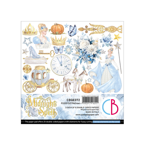 Midnight Spell  Fussy Cut Pad 6"x6" 24/Pkg