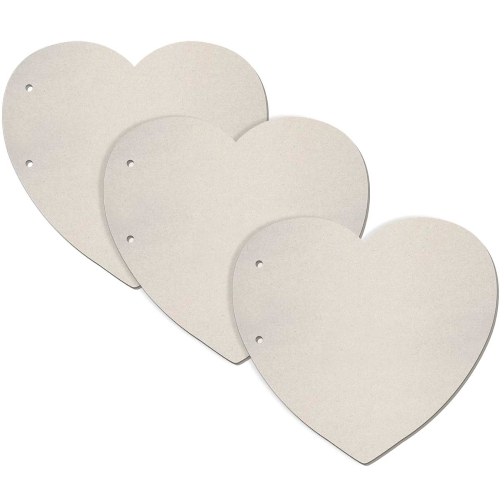 Set 3 Heart Shaped Cardboard Pages