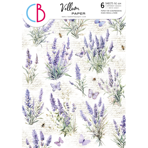 Vellum Morning in Provence  Paper Patterns A4 6/Pkg